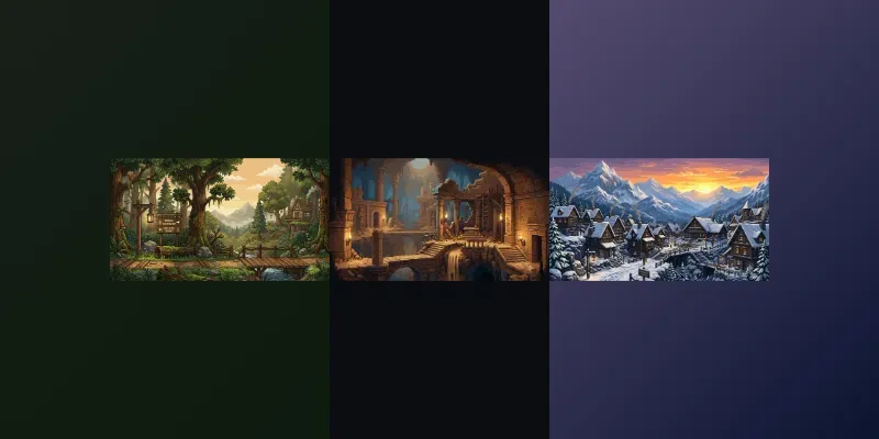 Pixel Art Game Backgrounds generated by undefined