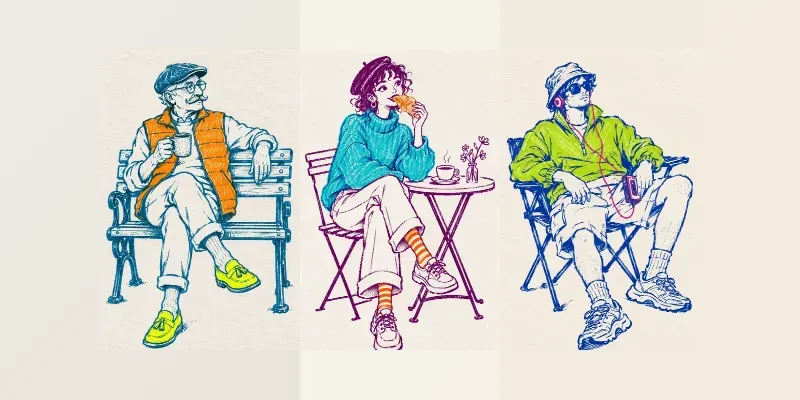 Minimalist Marker And Crayon Characters