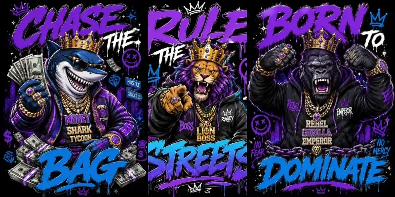 Urban King Mascot Tshirts generated by undefined
