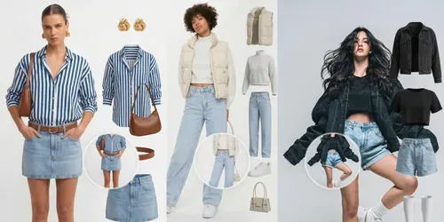 Floating Outfit Breakdowns generated by gemini-image