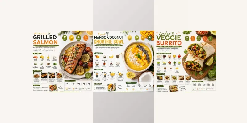 Premium Food Infographics generated by undefined