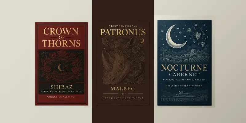 Wine Label Designs generated by undefined