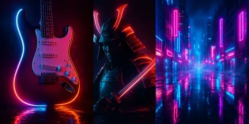 Hyperrealistic Neon Photo Creators generated by chatgpt-image