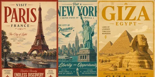 Retro Travel Poster Generator generated by chatgpt-image