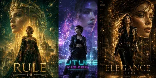 Luxury Cinematic Posters generated by chatgpt-image