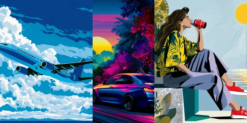 Flat Vector Illustrations generated by undefined