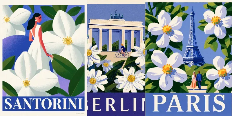 Botanical City Posters generated by undefined