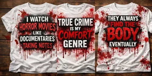 Horror Blood Splatter T Shirts generated by chatgpt-image