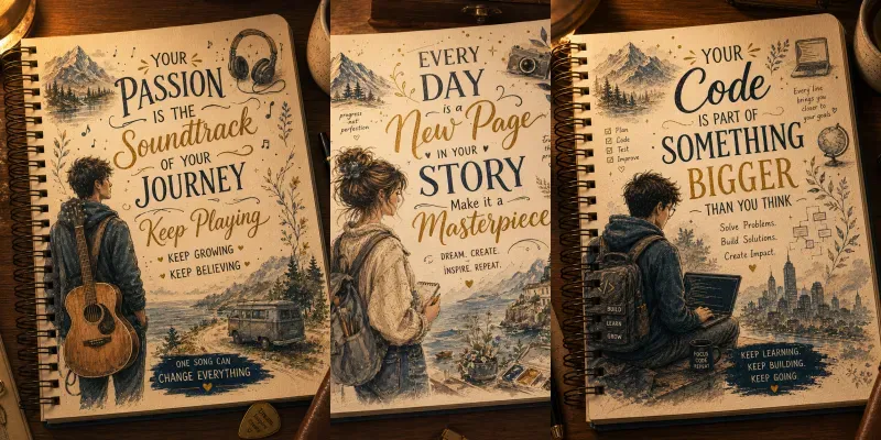 Creative Dreams Journal Designs generated by undefined