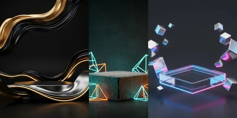 3D Ecommerce Hero Backgrounds