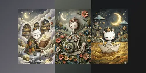 Boutique Storybook Character Clipart generated by gemini-image