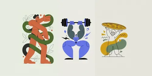 Modern Minimal Stylized Illustrations generated by ideogram