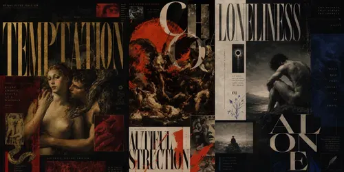 Disruptive Classical Poster Designs generated by chatgpt-image