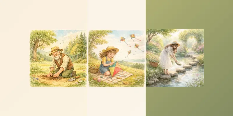 Emotional Storybook Illustrations generated by undefined