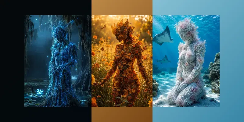Elemental Nature Portraits generated by undefined