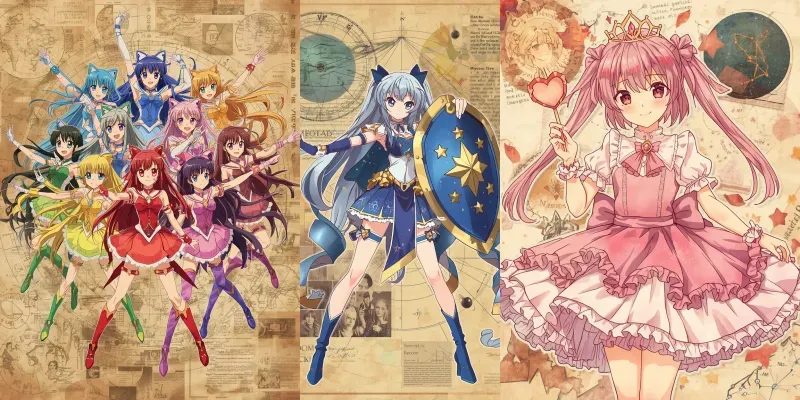 Vintage Anime Mixed Media generated by undefined