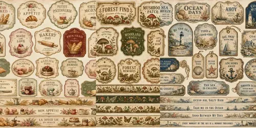 Vintage Garden Label Collections generated by chatgpt-image