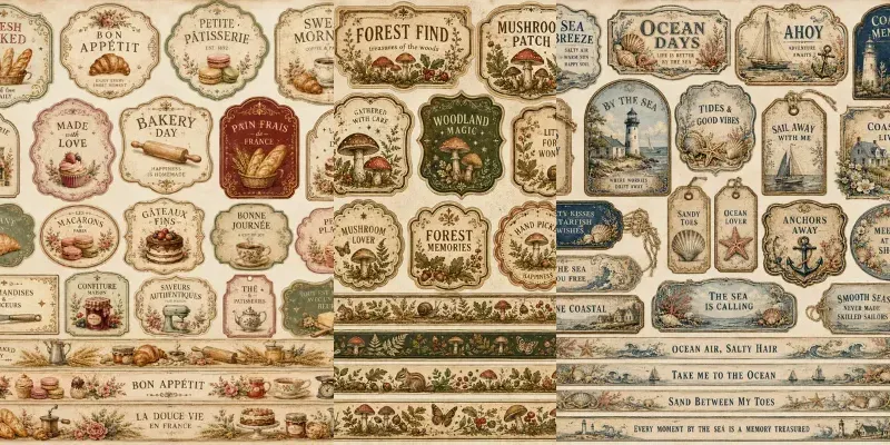 Vintage Garden Label Collections generated by undefined