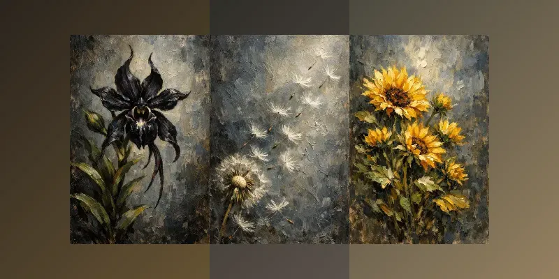 Eternal Impasto Botanicals generated by undefined
