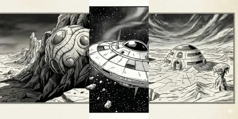 Dragon Ball Z Manga Background Panels generated by undefined