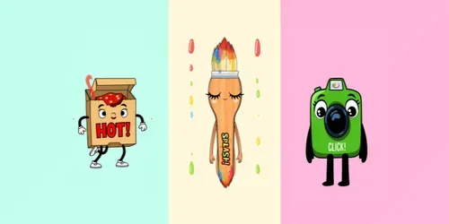 Animated Cute Sticker Character Loops generated by grok-video