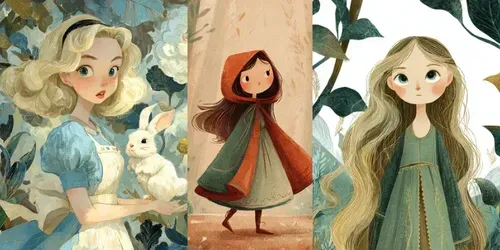 Storybook Character Illustrations generated by midjourney