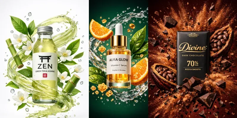 Product Ad Visuals generated by undefined