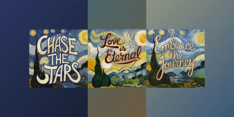 Van Gogh Text Art generated by undefined