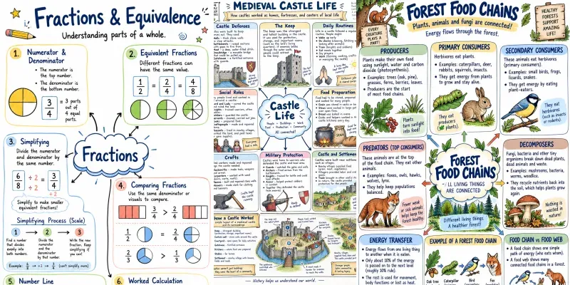 Studygrid Sketchnote Posters generated by undefined