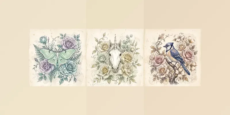Vintage Botanical Art Generator generated by undefined