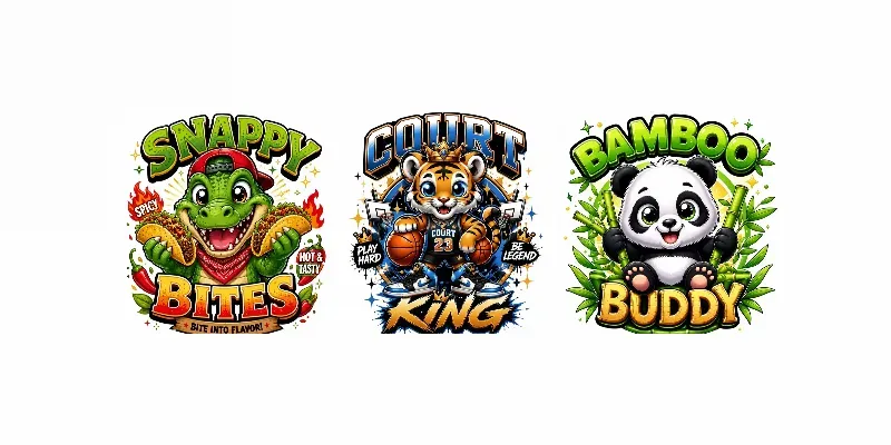 Cute Mascot Typography Logos generated by undefined
