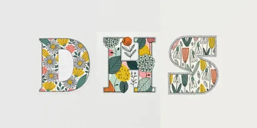Decorative Blooming Alphabet Letters generated by midjourney
