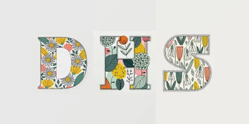 Decorative Blooming Alphabet Letters generated by undefined