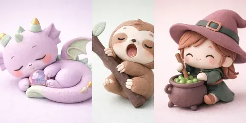 Cute 3D Clay Toy Figures Any Subject generated by chatgpt-image