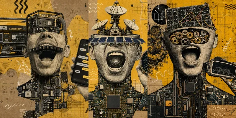 Cyberabstract Collage Series generated by undefined
