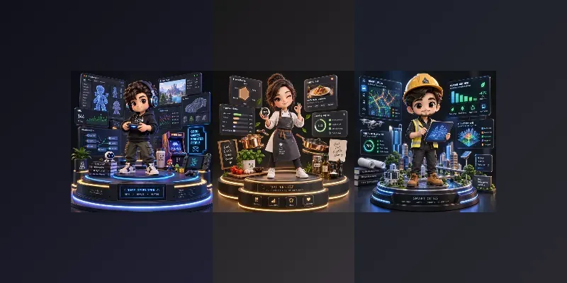 3D Chibi Professional Infographic Dioramas generated by undefined