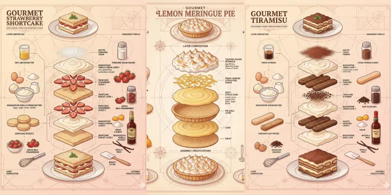 Gourmet Dessert Diagram Masters generated by undefined