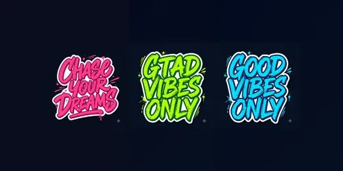 Graffiti Stickers Custom Text generated by gemini-image