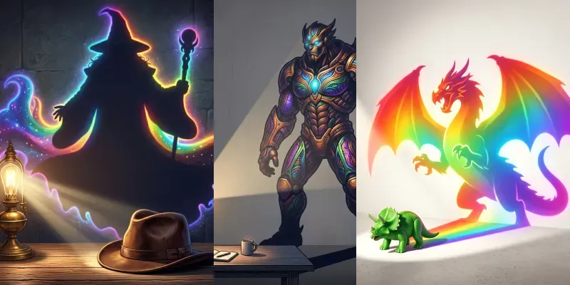 Prismatic Chromatic Shadow Illusions generated by undefined