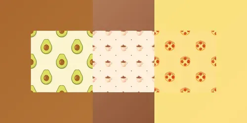 Minimalist Seamless Food Patterns generated by leonardo