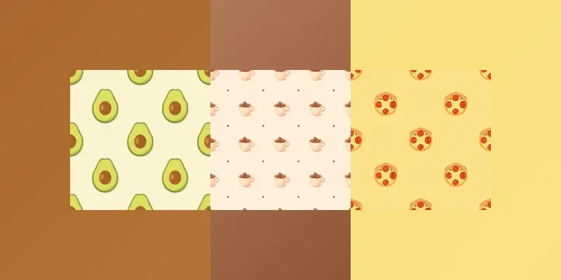 Minimalist Seamless Food Patterns generated by undefined