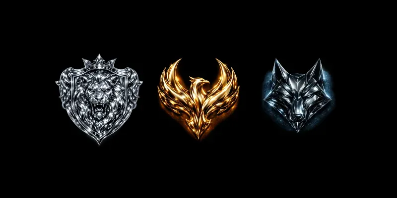 Liquid Metal Emblem Logo Generator generated by undefined