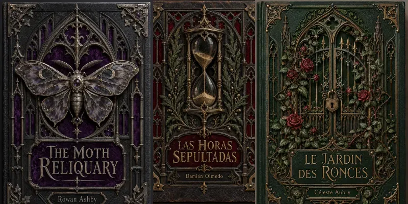 Photorealistic Gothic Book Covers