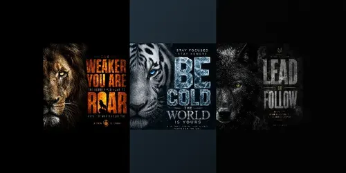 Lion Spirit Typography Art generated by chatgpt-image