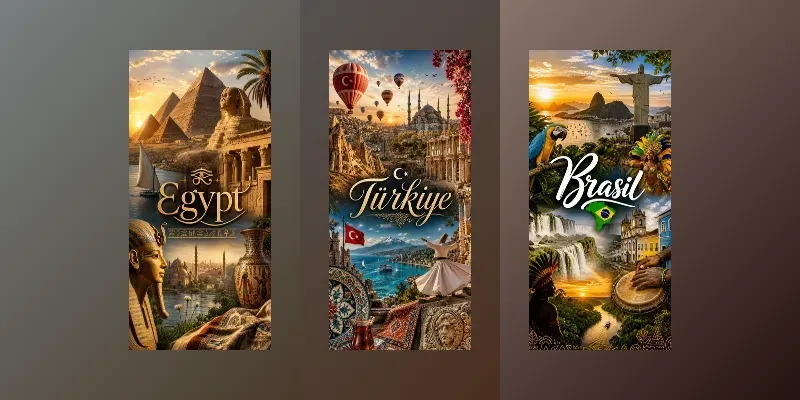 Elegant Wallpapers With World Countries generated by undefined
