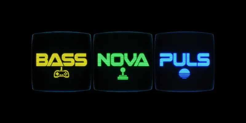 80s Crt Wordmark Logo Designs