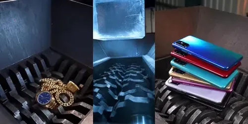 Industrial Shredder Crush Videos generated by sora