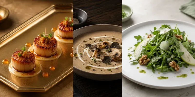 Elegant Food Styling For Menus Studios generated by undefined