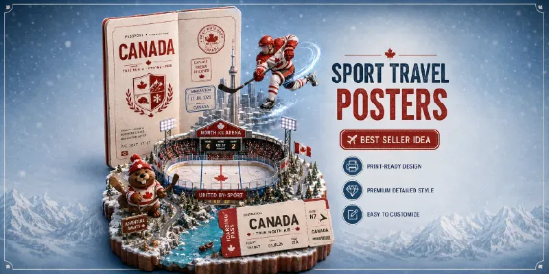 Sport Travel Posters generated by undefined