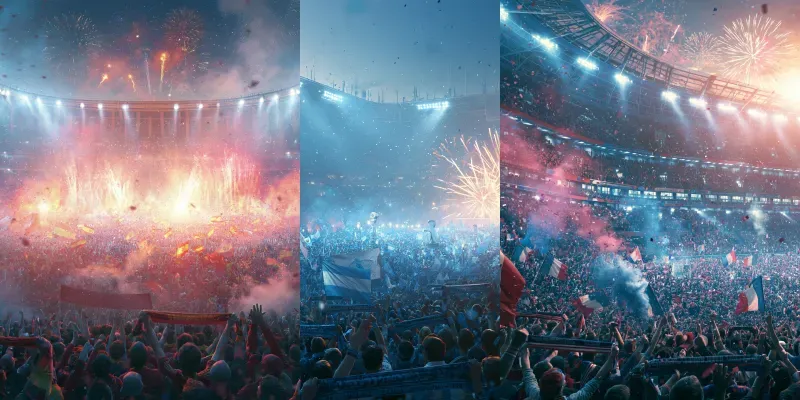 Football Victory Celebration Backgrounds generated by undefined